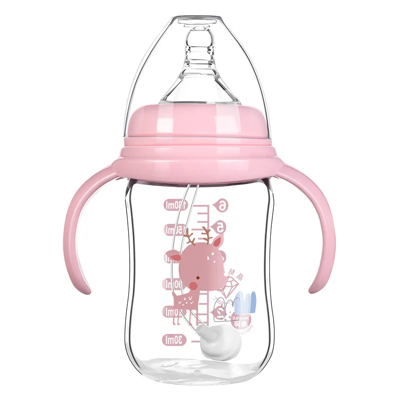 

bpa free custom glass baby milk bottle