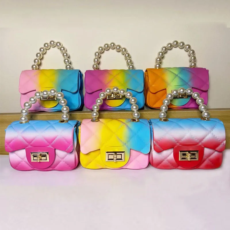 

Boutique Baby Girls Mini Tie Dye Jelly Purse, 7 colors
