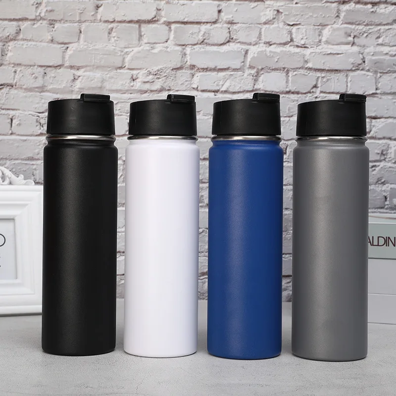 

Wholesale 22 oz hydro water bottle insulated vacuum flask stainless steel sport water bottles ,bottle water with lids, Customized color acceptable