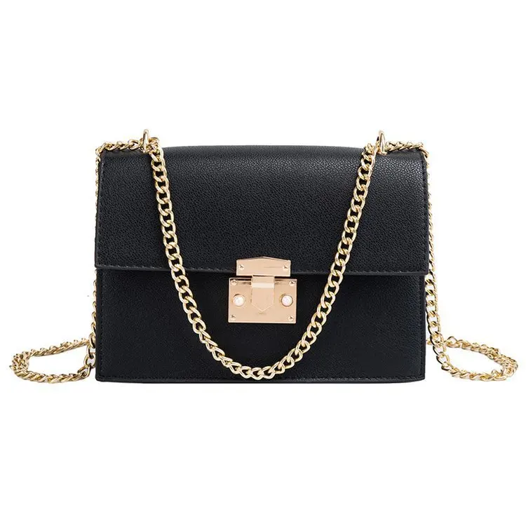 

2021Korean style fashion new PU waterproof mini chain square bag women shoulder crossbody bag
