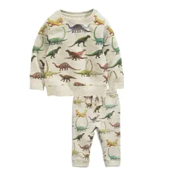 Boys Autumn dinosaur Outfit Kids long sleeves tops + pant 2pcs Set Children Clothing Sets Outfits