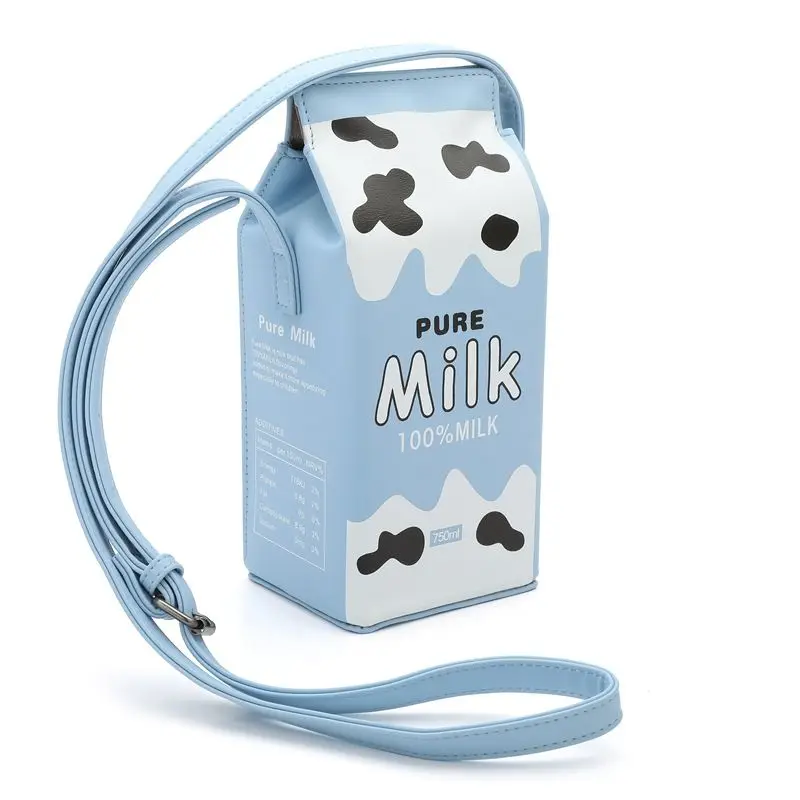 

Milk Purse Pocket woman handbag with led