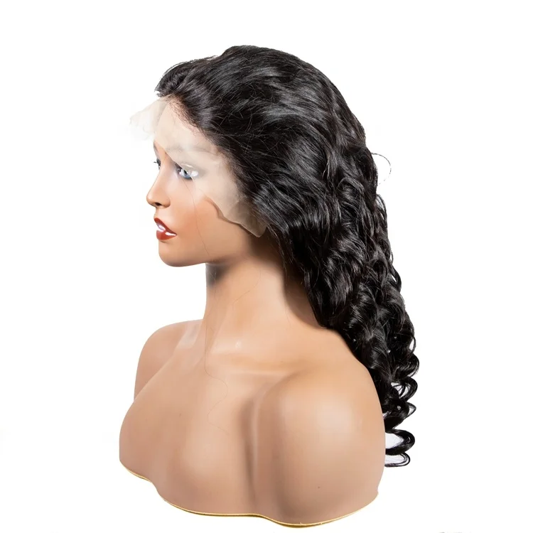 

Lace frontal Wigs Loose Wave Human Wigs 100% Human Hair Hd Wig Swiss Lace Double Drawn Hair, Natural colors