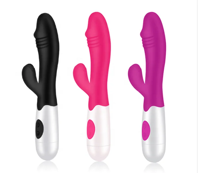 

Amazon Hot Selling Silicone Dildo 30 Speeds Vibration G Spot Rabbit Vibrator Dildo Sex Toy