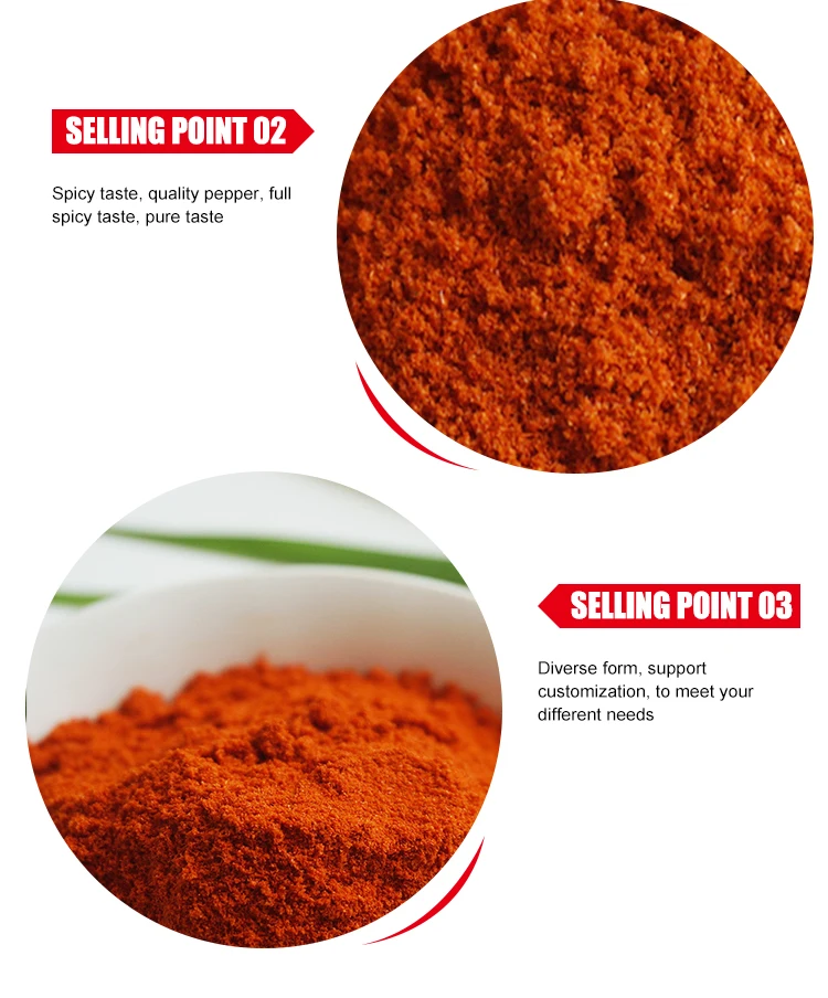Dry Nuisanceless Steam Sterilization Paprika Red Chili Powder Pepper Price 1 Kg