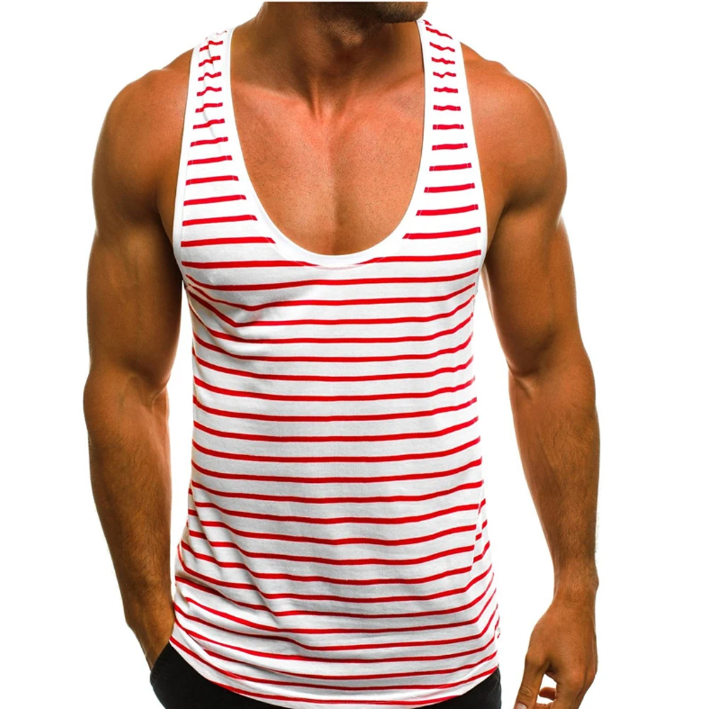 

Man tank top bodybuilding Casual fashion compression summer 100% cotton gym sport men singlet tank top