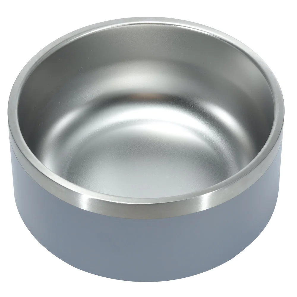 

double wall cat food bowl raised pet feeding bowl dog feed food dog bowl stainless steel, Power coating