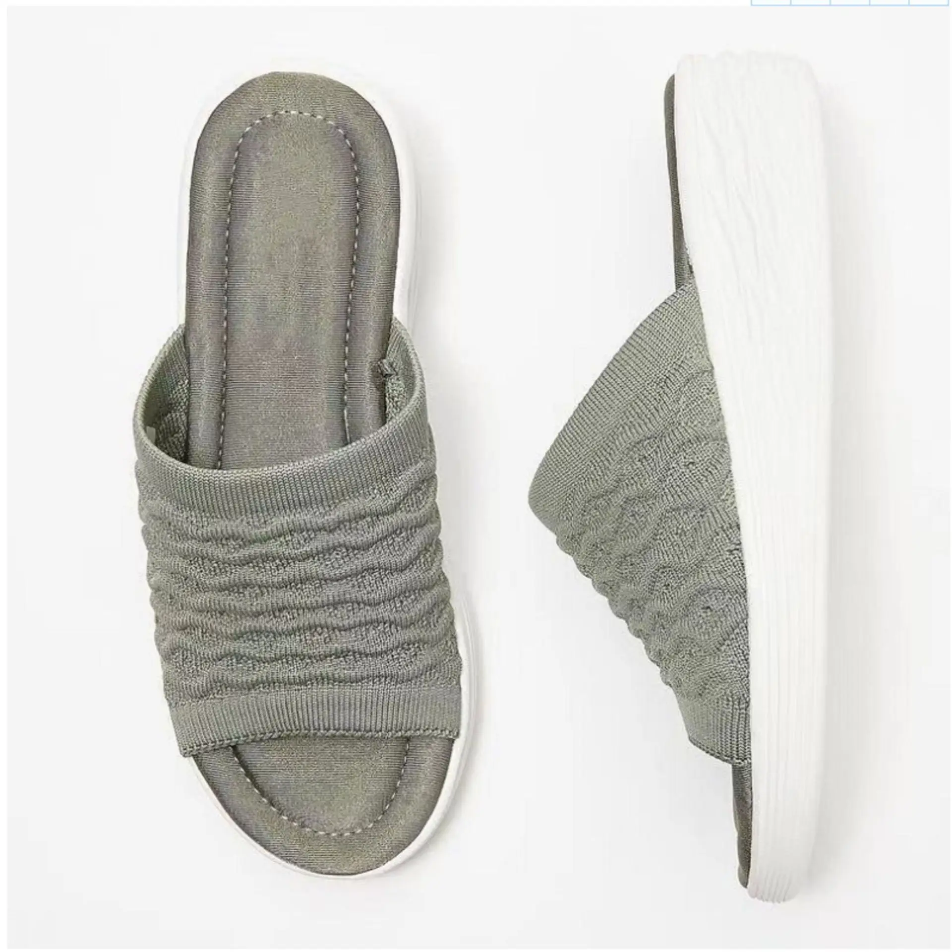 

New style fashion flat bottomed beach fish mouth flying weaving summer women slippers, As picture