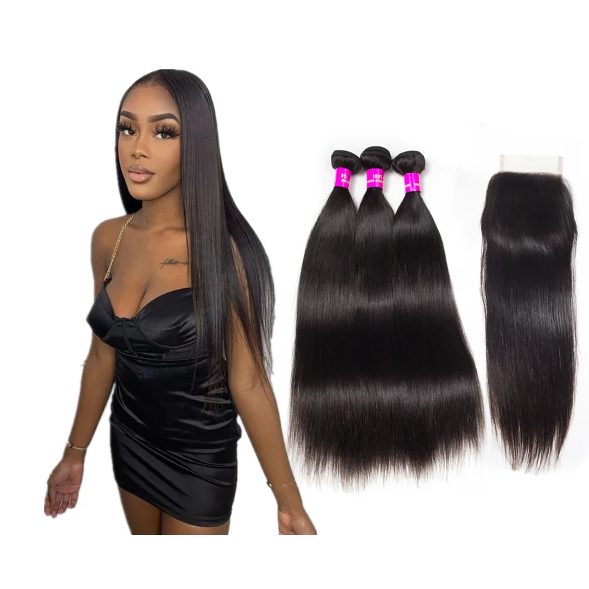 

Hair Bundles 10A 12A Cuticle Aligned Virgin Hair Vendor Wholesale High Quality Human Brazilian Hairs, Natural color