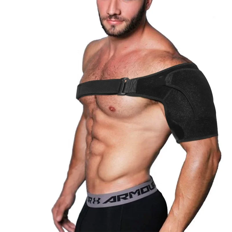 

Neoprene Adjustable Gym Sport Shoulder Support Brace Strap Wrap Belt Band Pad Bandage, Black