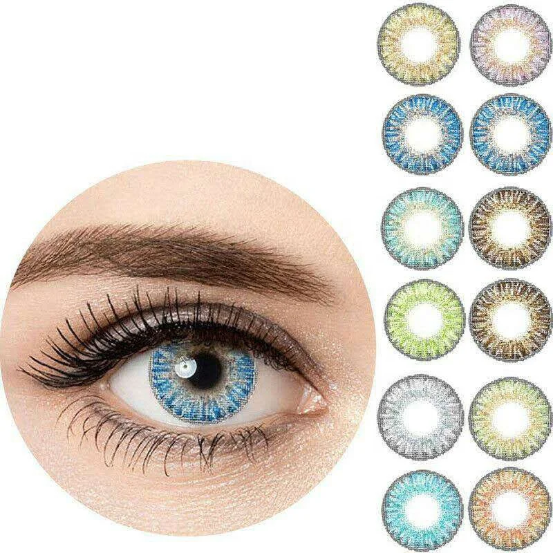 
Beauty Coner 2pcs/pair Soft Colored Contact Lenses for Cosmetic Makeup Yearly Use Color Contact Lenses for eyes 