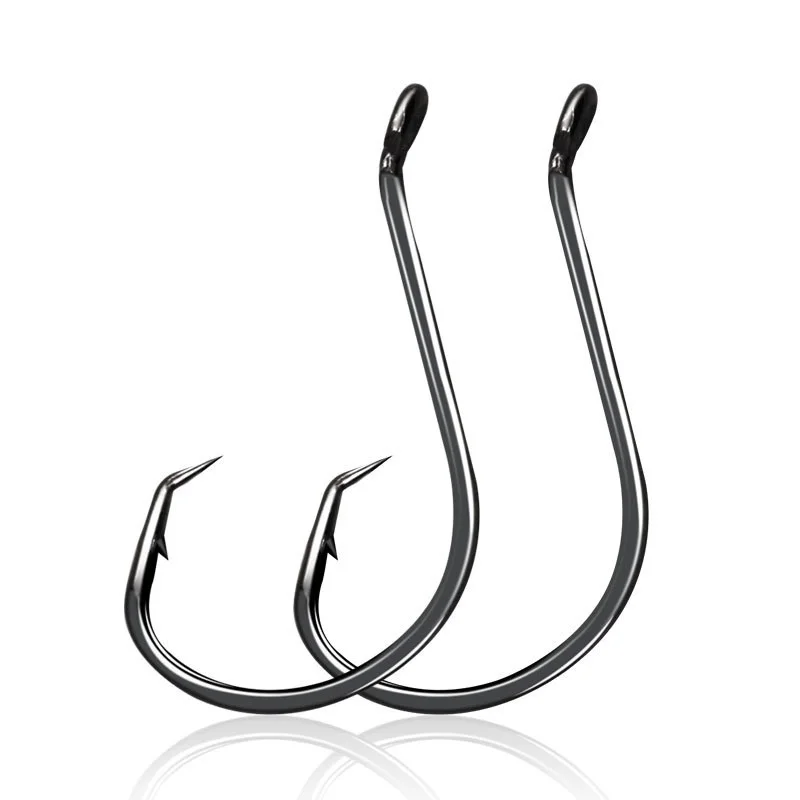 

Gorgons 7384 100pcs/bag stainless hook Crooked mouth barbed hook seawater fishing hooks, Original