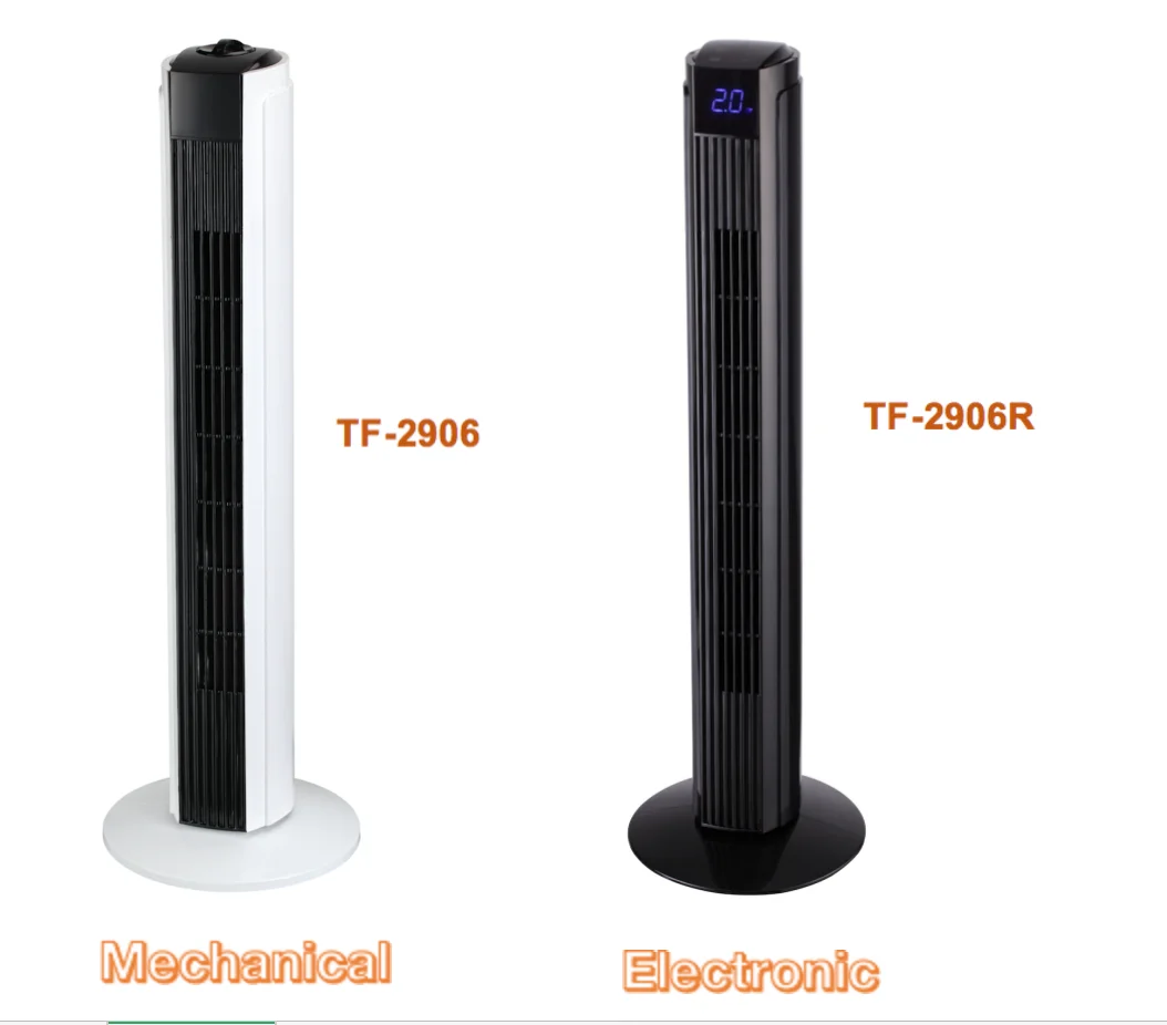 29inch Slim Tower Fan Bladeless Three Speed Wind Speed 70 Degree Angle