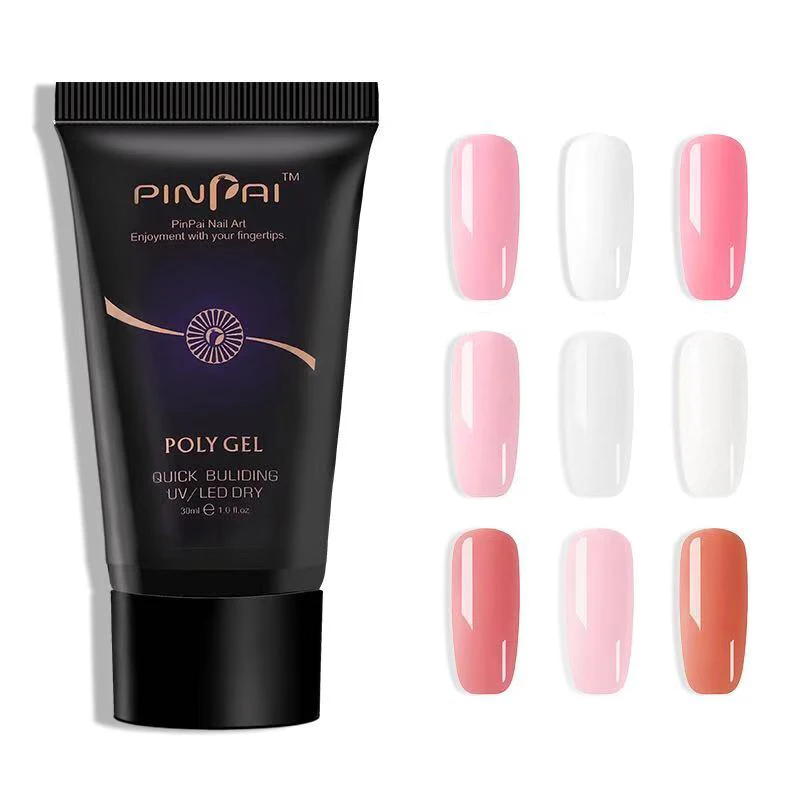 

30ml 9 colors In 1 poly gel Polish Kit Poly Gel Nails Nail Extension Kit Crystal Extension Gel Suit