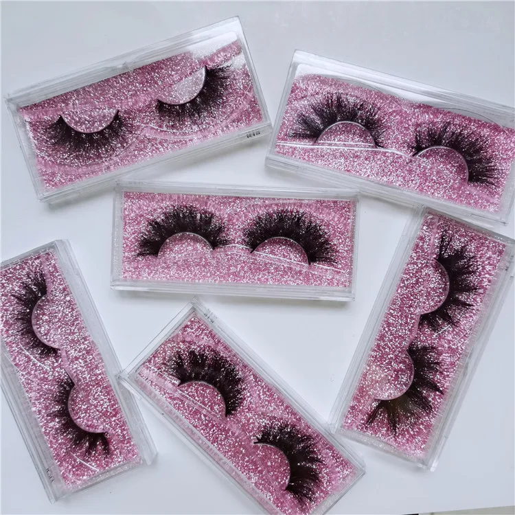 

hot selling cruelty free 3D mink eyelashes real siberian mink lashes with packaging box