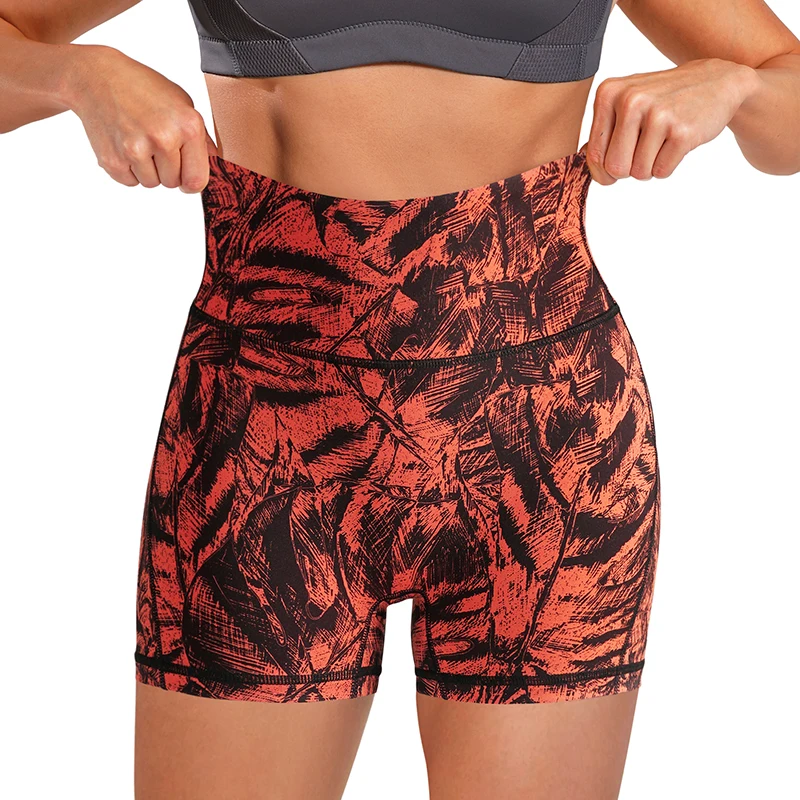 

New Design Summer Yoga Wear 4 Way Stretch Women High Waist Gym Fitness Workout Yoga Shorts