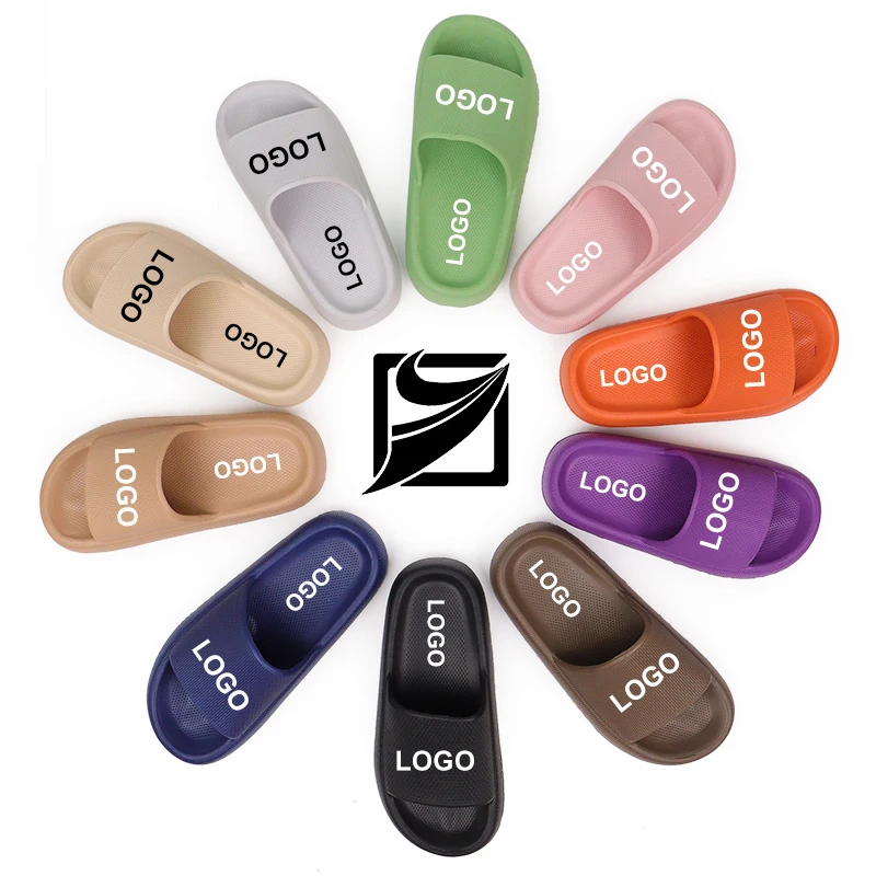 

hot selling pillow slides cloud slippers custom flip flops home custom slippers with logo indoor outdoor slippers