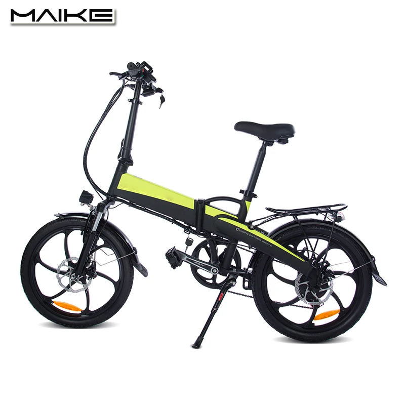 

Maike T1 China cheap 20inch tire electric folding bike bicycle for adult, Green/red