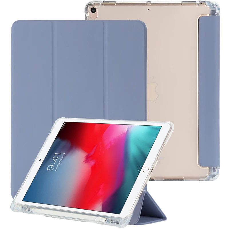 

PU leather transparent TPU case for iPad Air 3 10.5" 2019 for iPad pro 10.5"