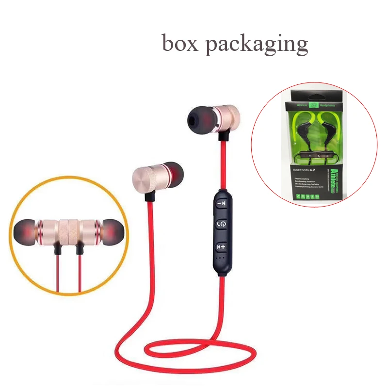 001 Headphones Magnetic Wireless BT4.2 Earphone M9 XT6 Sport Running Wireless Headset Hands Free