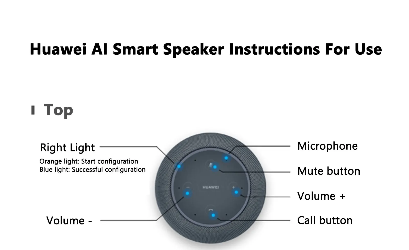 HUAWEI Xiaoyi Myna Bluetooth Smart AI Speaker - ANKUX.COM