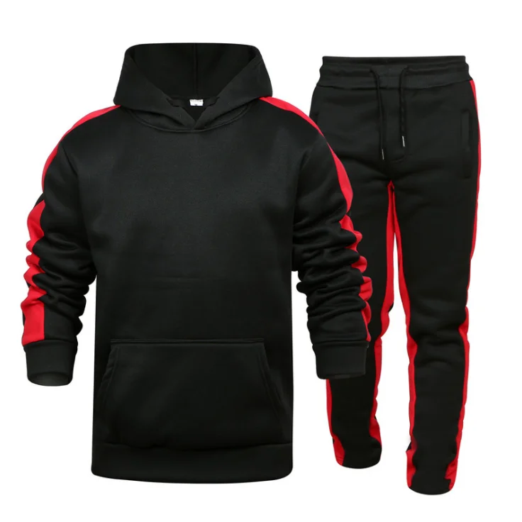 

Factory Manufacture Various New Sport Mens Hoodie Suit Sportswear Two Piece Suit Pullover Tracksuit