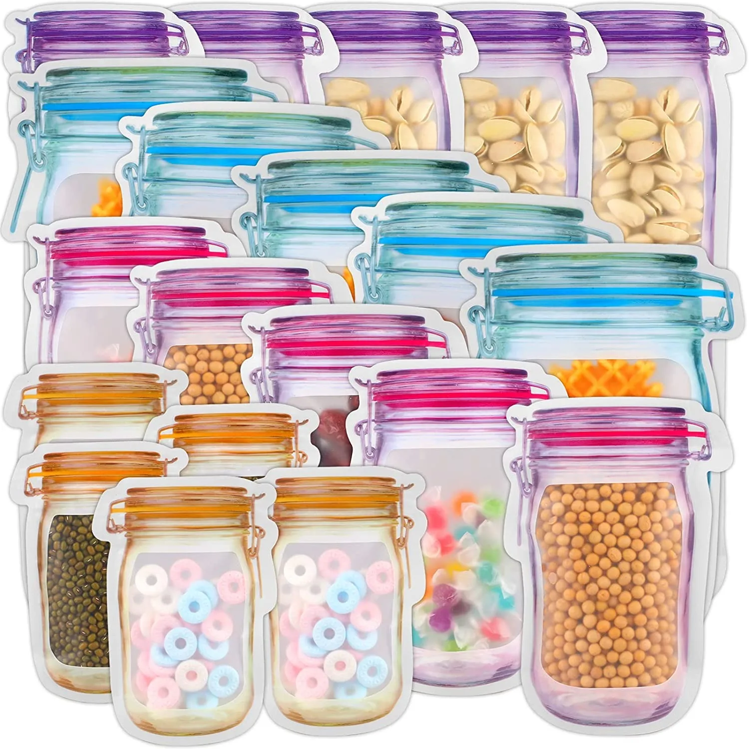 

2021 Refrigerator Large Waterproof Home Reusable Silicone Food Storage Bag