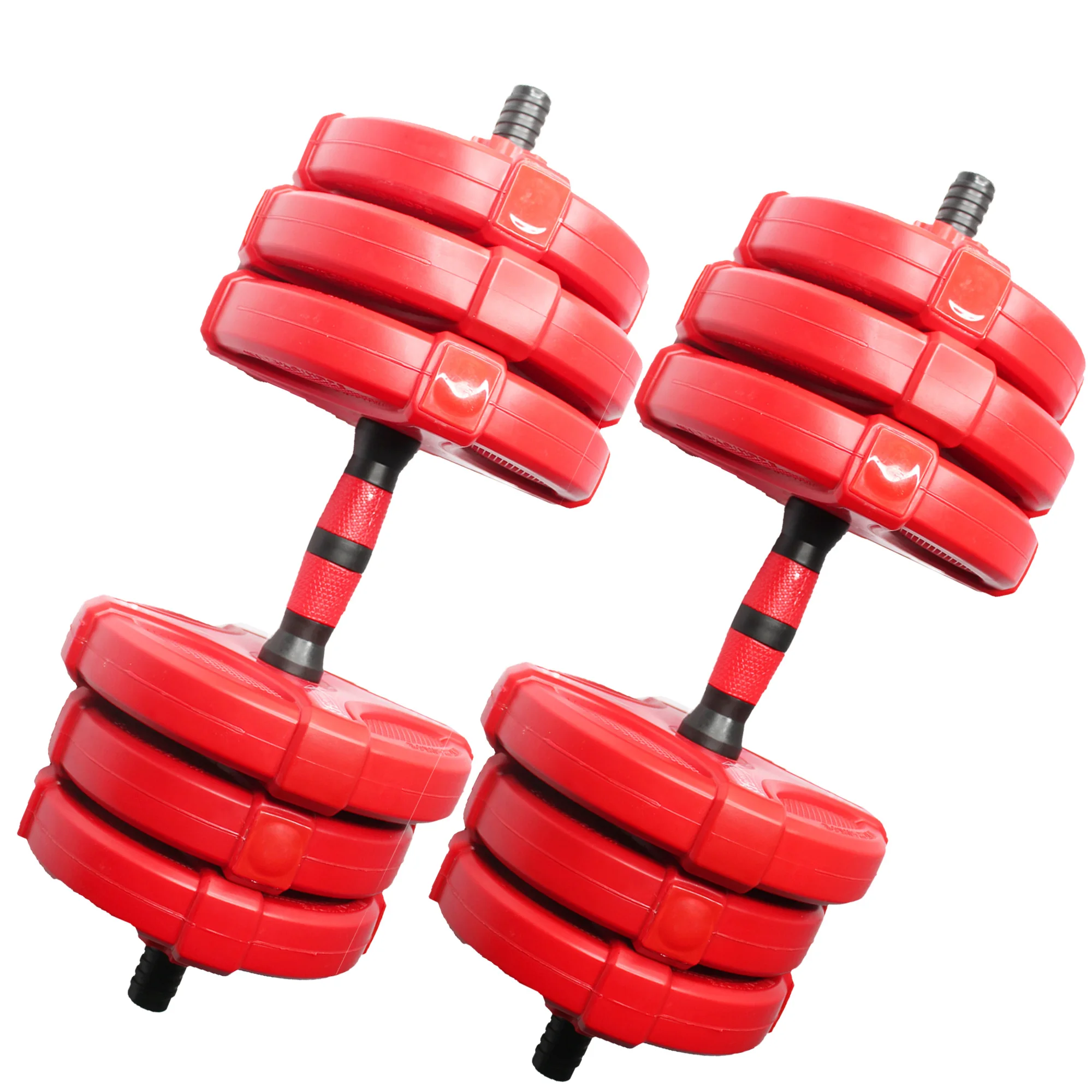 

MeiAo wholesale Weight Lifting fitness Adjustable cement Dumbbell Set For Bodybuilding equipment, Black, red, blue etc.