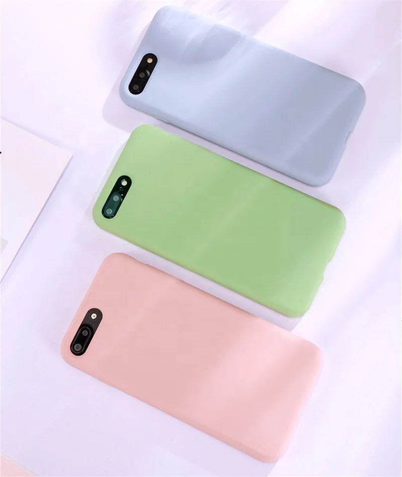 

Hot sale official silky colourful mobile phone soft-touch silicone back cases covers For iPhone 6 6s 7 8 plus X Xs Xr Max, Many colors, white, black, pink, blue, ect.