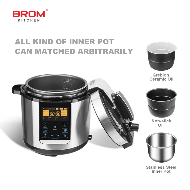 
6l non stick smart digital rice stove portable microwave electrical stainless steel multifunction electric rice pressure cooker Multifunctional Instant Cookers Electric 5 Liter Pressure Cooker<img data-src=