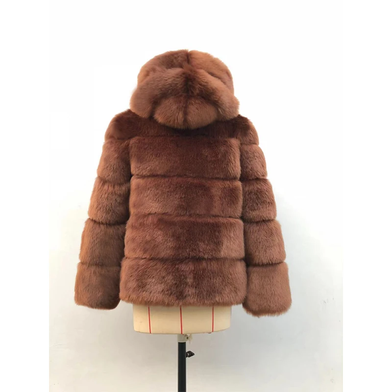 

Plus Size Coats New Winter Coat Jacket Women Faux Fox Fur Coat Fashion Short Style Fake Fur Jacket for Lady Clothes Women, Picture