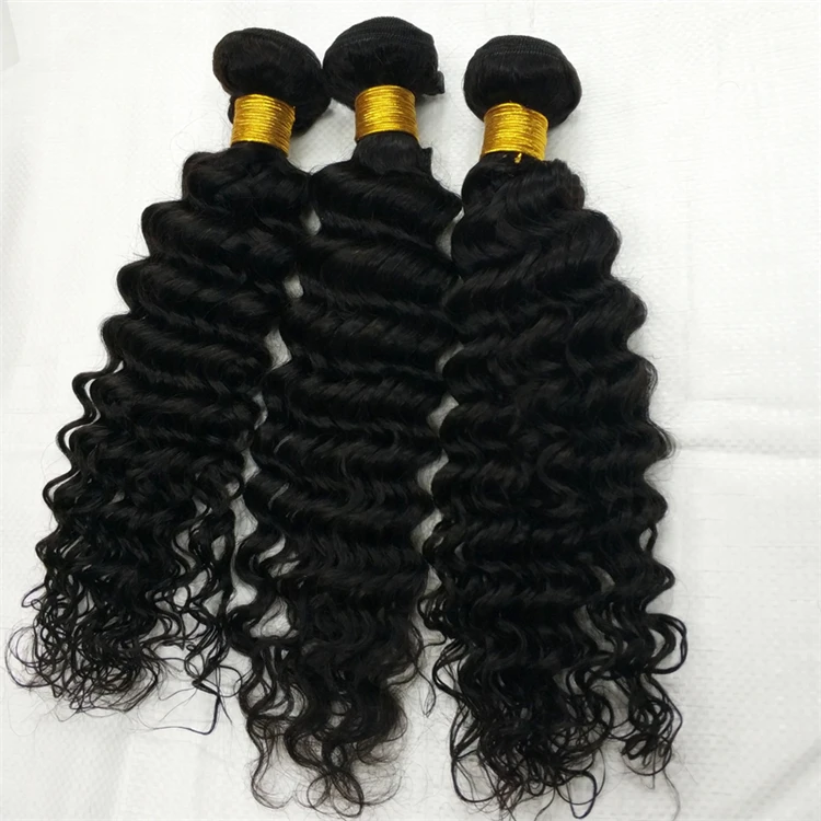 

Letsfly Deep Wave Hair Bundles Double Machine Weft Virgin Human Hair Long Inch Available Large Stock Hair Vendor