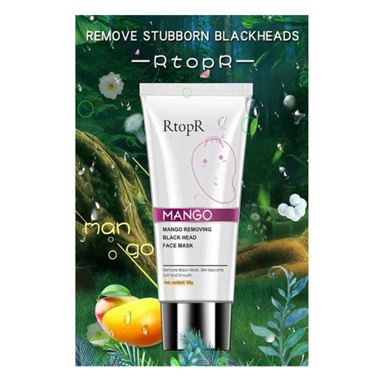 

RtopR Best Selling T Zone Care Oil-control Mango Blackhead Remover Nose Mask, Black