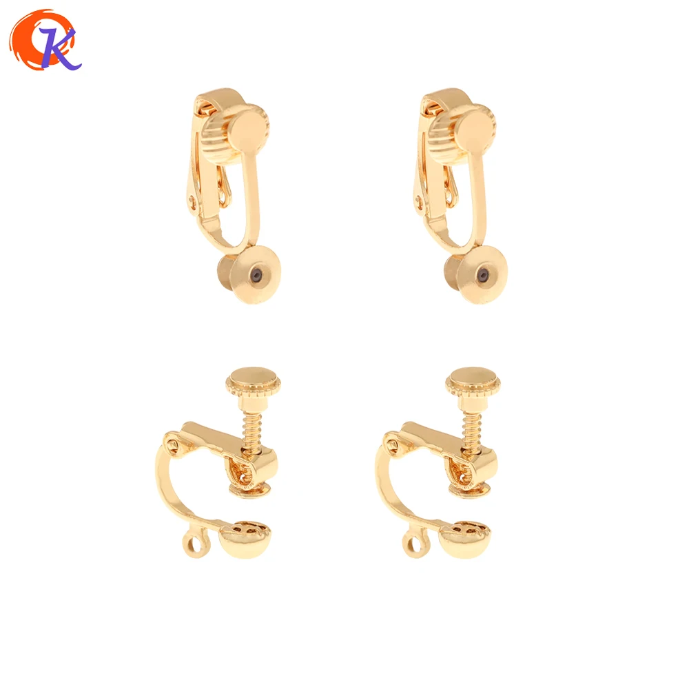 

Cordial Design 50Pcs Jewelry Accessories/Hand Made/Earrings Making/Genuine Gold Plating/Earring Findings/DIY Parts/Ear Clip