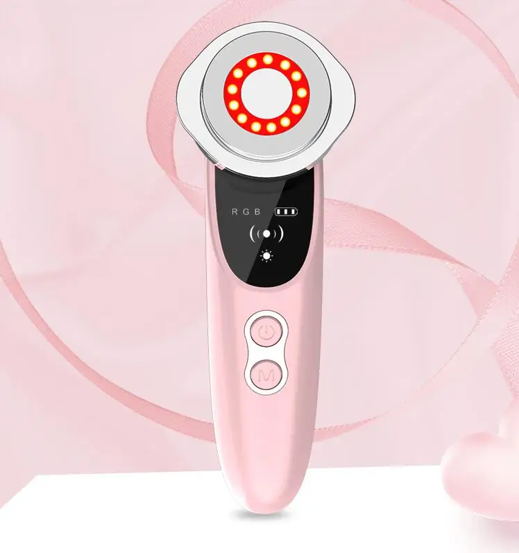 

Beauty Cold Hot Hammer Facial Care Warm Cool Beauty Device, Pink