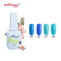 

2020 Kamayi Gel Nail Polish hot selling and longlasting 3 step soak off nail gel uv/led 15ml withe bottle high quality nail gel