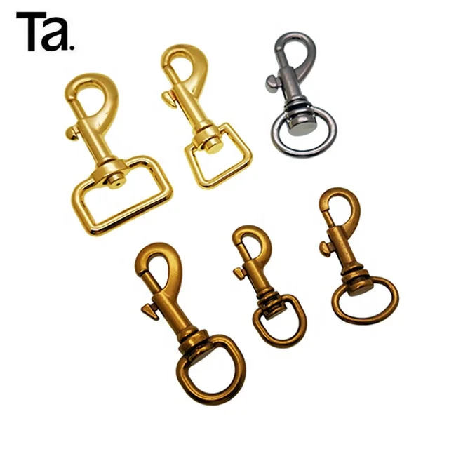 

TANAI Professional metal bag accessories 15mm swivel snap hook Dog Leash Zinc Alloy Metal Swivel Snap Hook