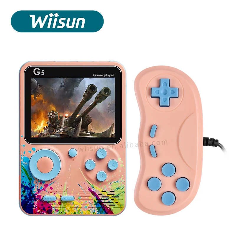 

G5 3 Inch Macaron 500 in 1 Game box Portable Retro Mini Handheld Video Game Console Player for Kids gift