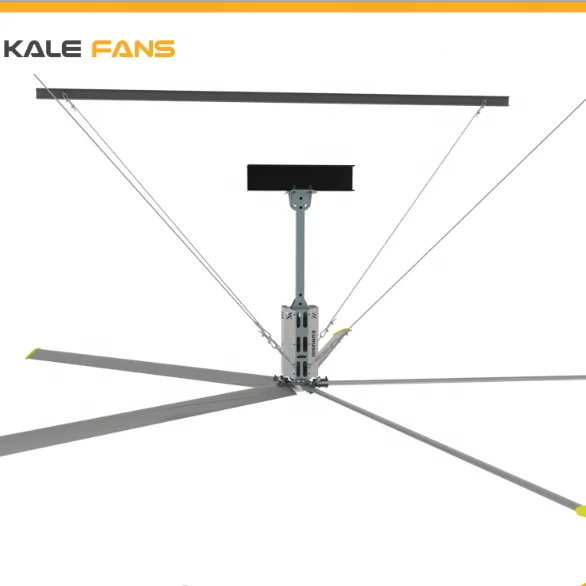 

24FT HVLS Automatic Large Breeze Cooled poultry Farm Ventilation Fans outdoor ceiling fan, Silver