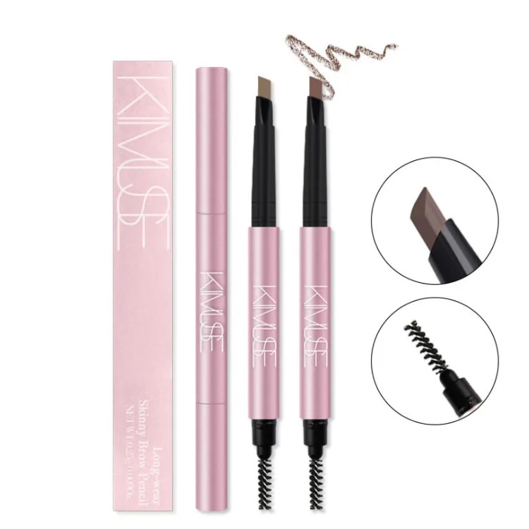 

High Quality Automatic Waterproof Triangle Eyebrow Pencil Double Side Long Lasting Tattoo Makeup Eyebrow Pen