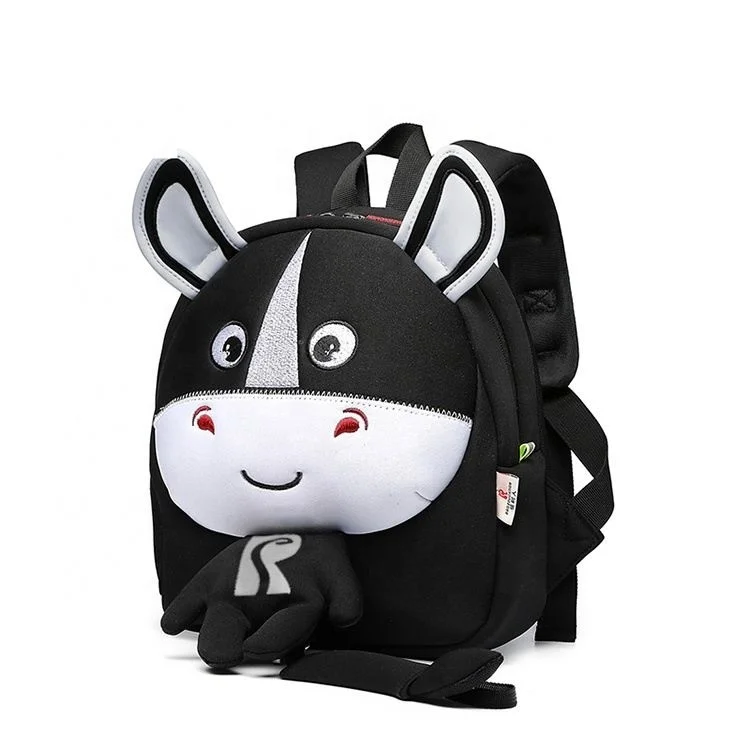 

dropshipping latest hot salling neoprene Bag Kids Baby anti lost Bag zodiac Cartoon horse Backpack Toddler Backpacks Gift