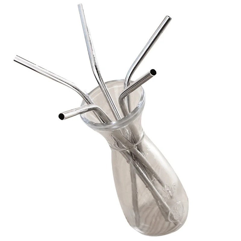 

Stainless Colored Bubble Tea Logo Metal Straw Set Case Kit, Customized color