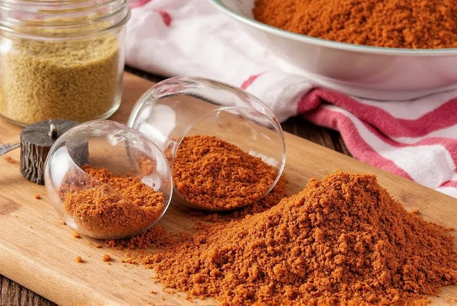 Various Texas rubs side by side