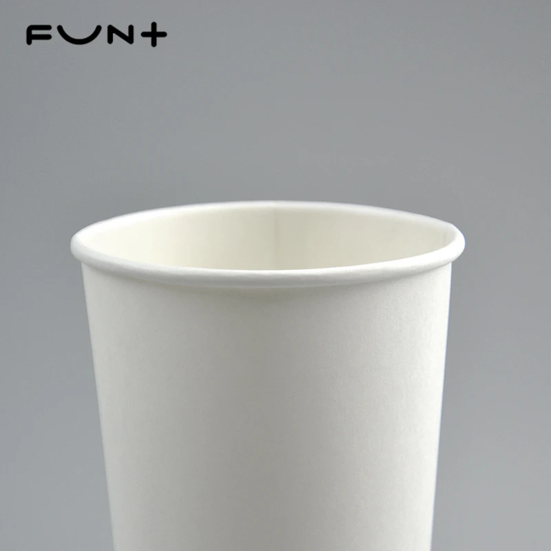
Factory sales 260ml 8OZ single wallpaper cup disposable white paper coffee cup, Customizable printed logo 