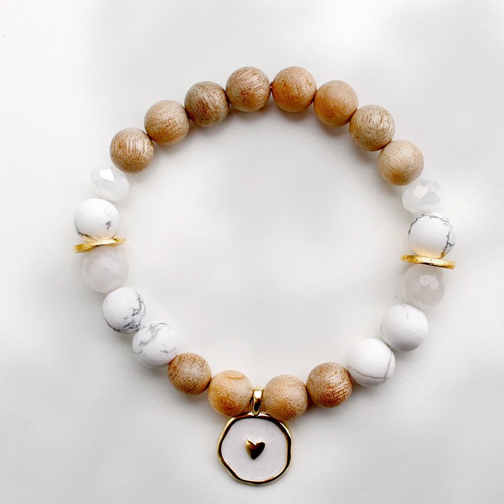 Camphor Wood Aromatherapy BraceletTree Of Life Charm BraceletNatural Gemstone Diffuser Bracelet