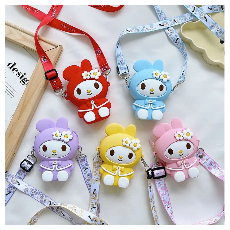 

silicone cartoon character crossbody shoulder bag handbag wallet my sweet melody coin purse