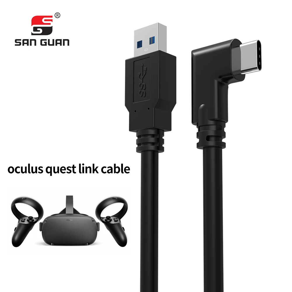 

Factory directly 16FT Fast Charging Cable 60W PD 5Ggbps 5M Usb 3.2 Gen1 Type C Cable for VR Oculus Quest 2 Link Game Cable