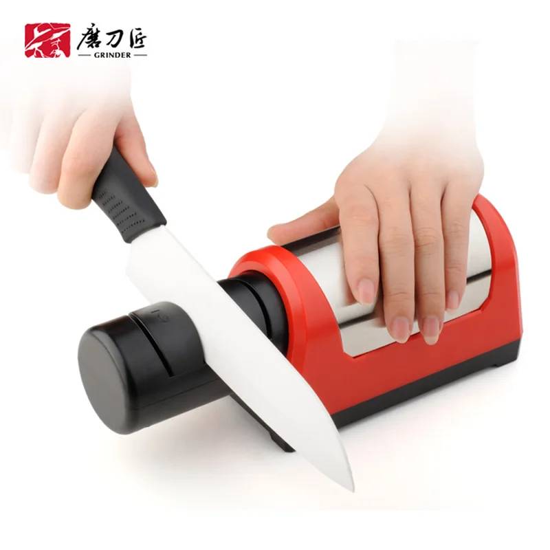 

TAIDEA Two Stages Diamond Electric Knife Sharpener TG1031, Black, red