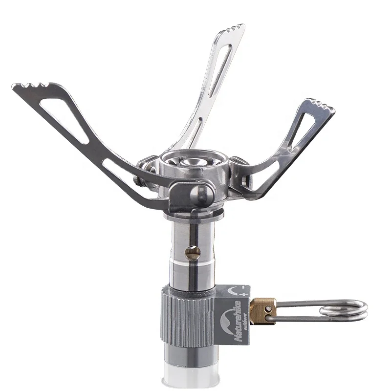 

Naturehike Split Outdoor Camping Gas Stove Burner Collapsible portable stove camping, Silver
