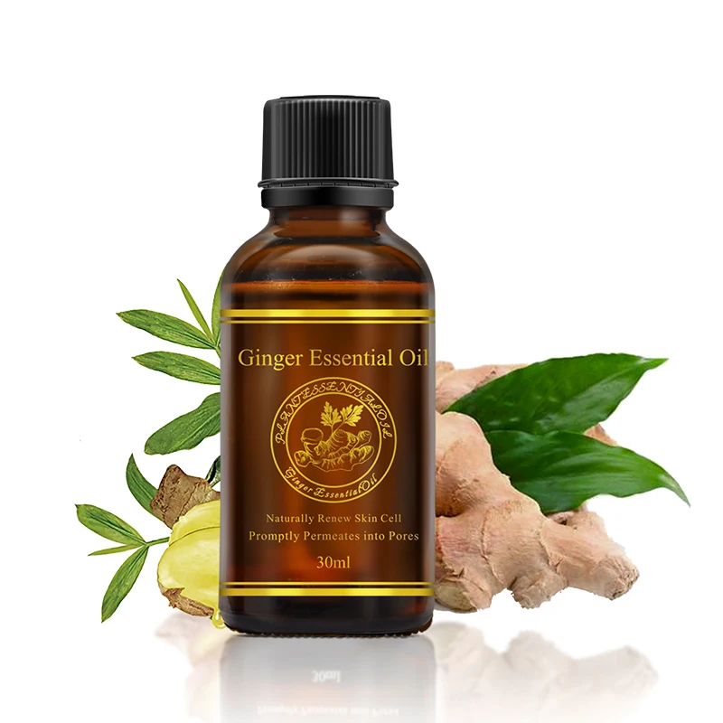 

ALIVER 1oz 30ml skin body care slimming down relieve physical fatigue anti-wrinkle ginger oilginger essential oil